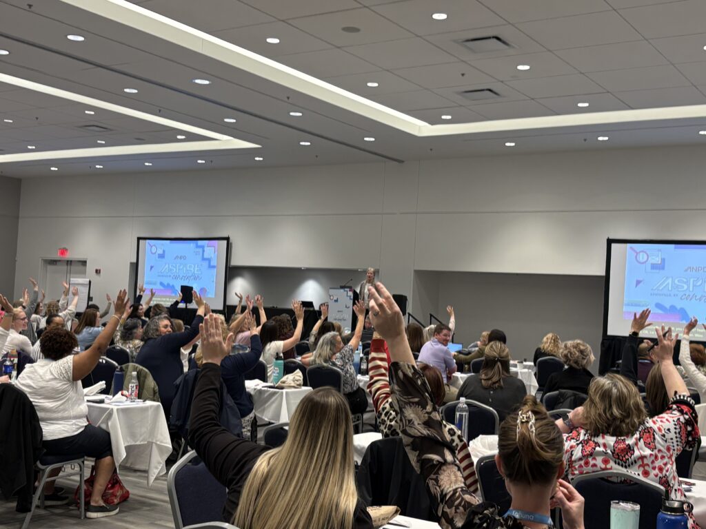 •	Full audience attending Donna Wright competency session with nearly 150 participants | CHCM