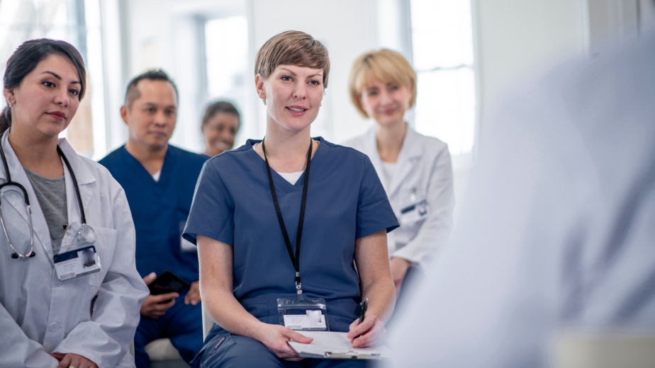 Nurses participating in competency training and professional development | CHCM