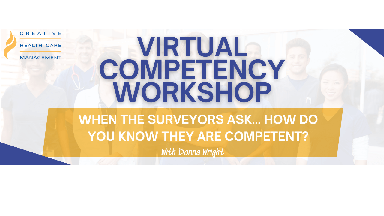 A graphic with text that says, "Virtual Competency Workshop."