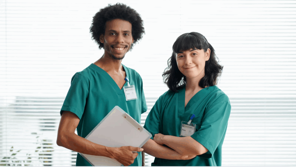 Calm wellness scene symbolizing self-care, balance, and emotional wellbeing in nursing.