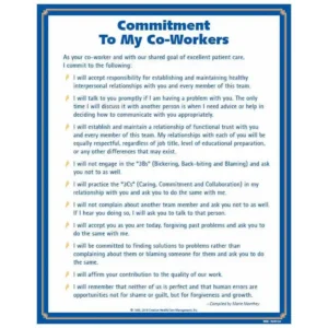 Commitment to My Co-Workers© Health Care Poster