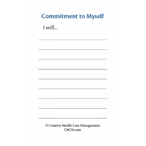 Commitment to Myself Card | CHCM
