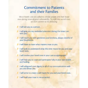 Commitment to Patients and Their Families Poster CHCM