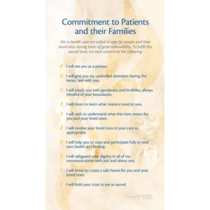 Commitment to Patients and Their Families Large Poster | CHCM