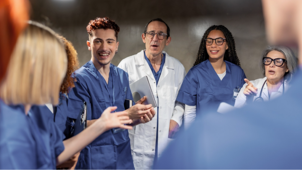 team meeting showing generational diversity in the workplace