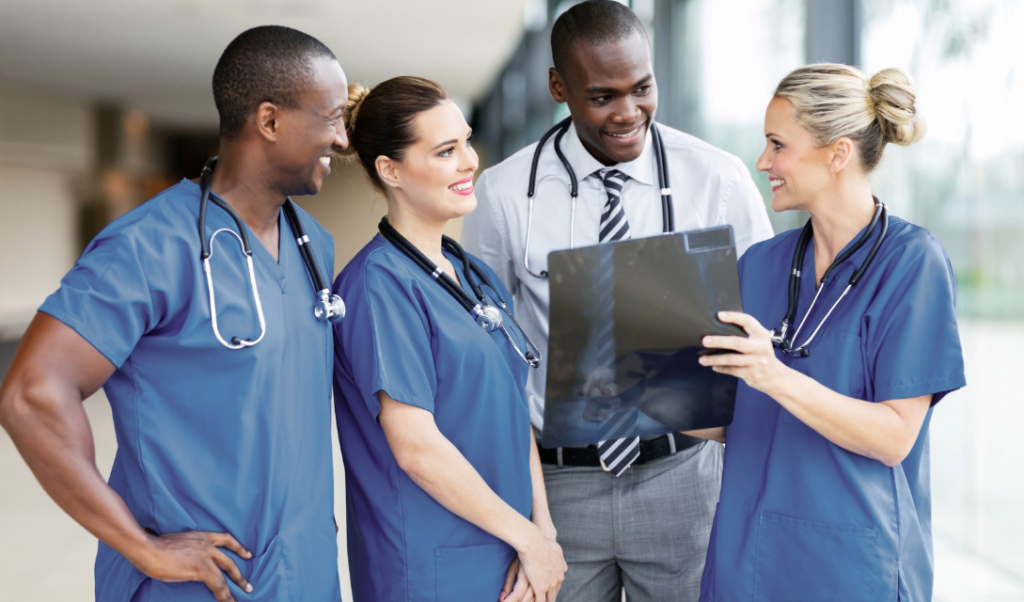 Nurse leaders and clinical staff collaborating during a journey to nursing excellence focused on professional nursing practice and quality outcomes | CHCM