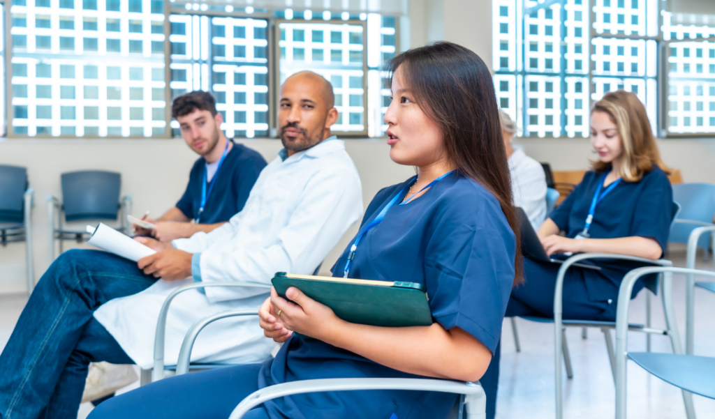 Healthcare leadership team planning key milestones during a Magnet® designation journey | CHCM 