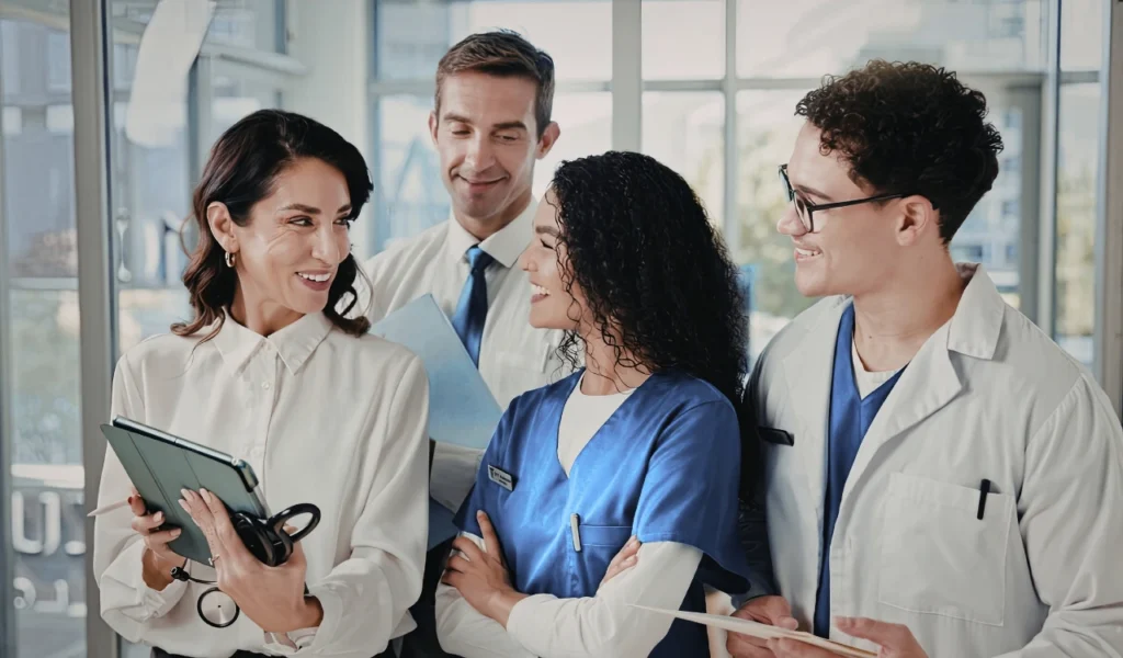 Hospital leaders collaborating with point-of-care staff to turn healthcare data into meaningful action | CHCM 