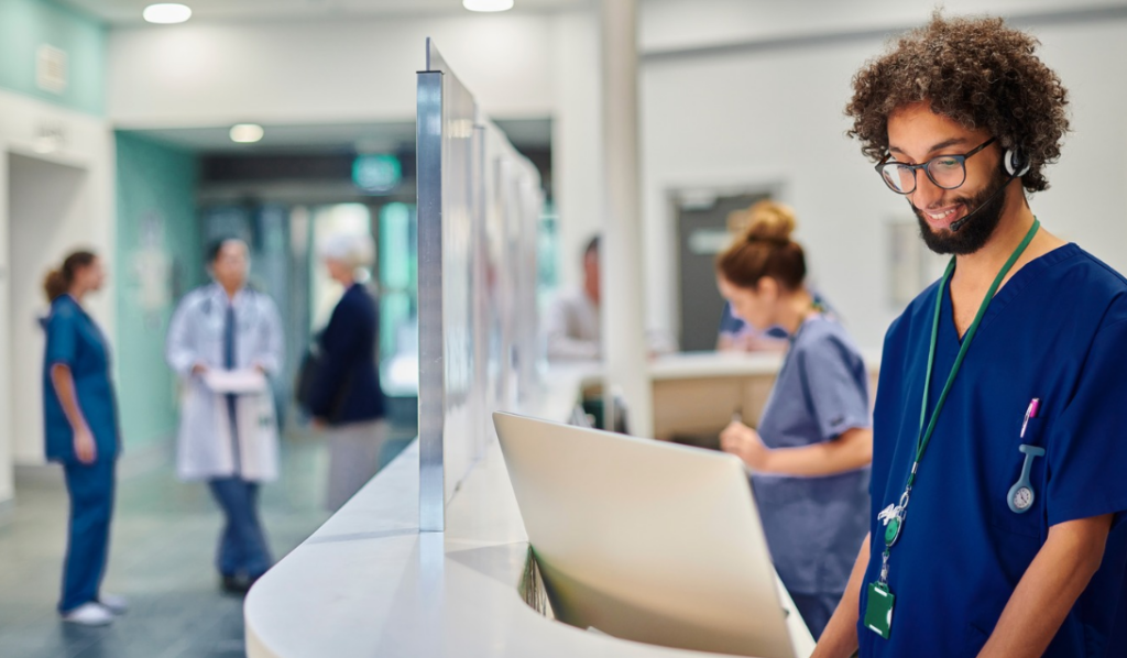 Nurse executive analyzing healthcare quality metrics on a digital dashboard | CHCM 