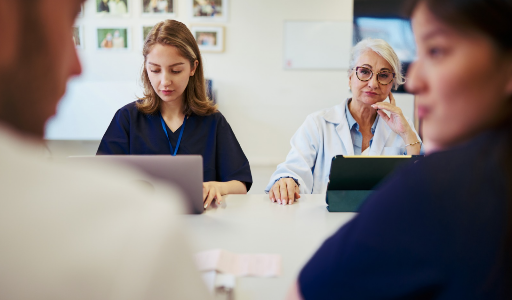 Nurses participating in a Professional Governance council meeting to improve workplace decisions. | CHCM