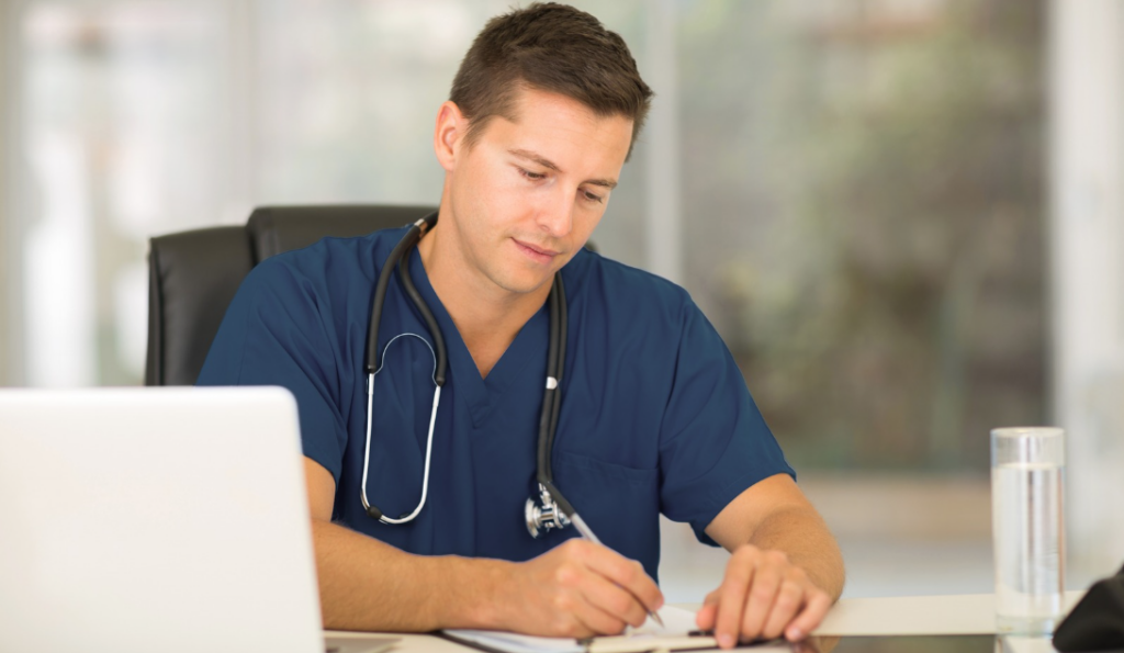 Healthcare leader interpreting quality and workforce data on a dashboard | CHCM 