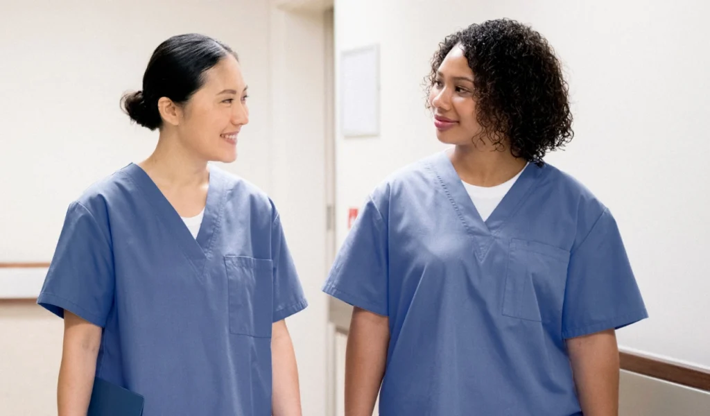 Healthcare professionals discussing patient outcomes and workforce data in a psychologically safe environment | CHCM 