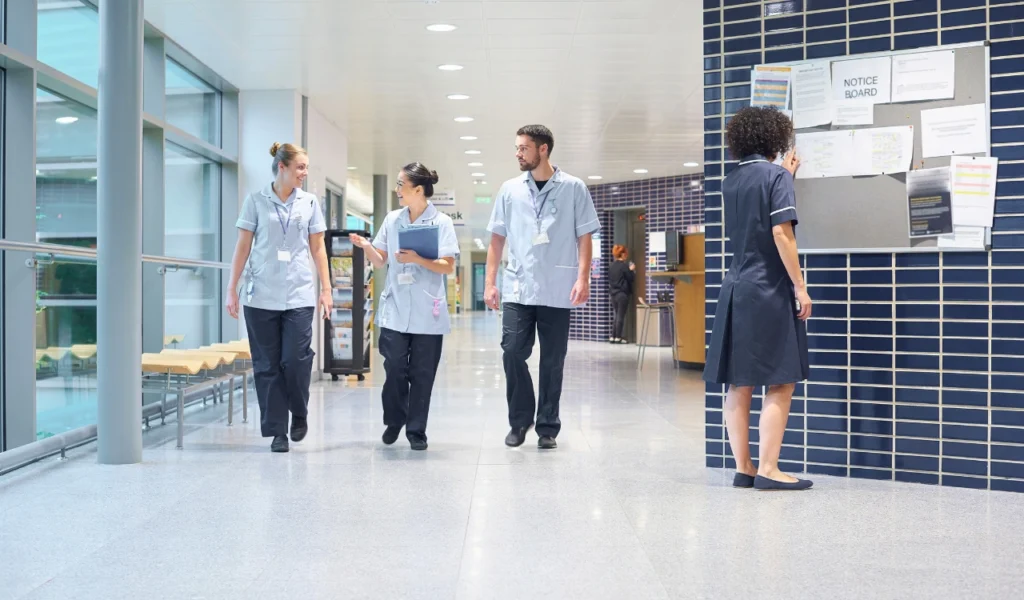 Nurse leader listening to point-of-care nurses during a shared decision-making discussion | CHCM 
